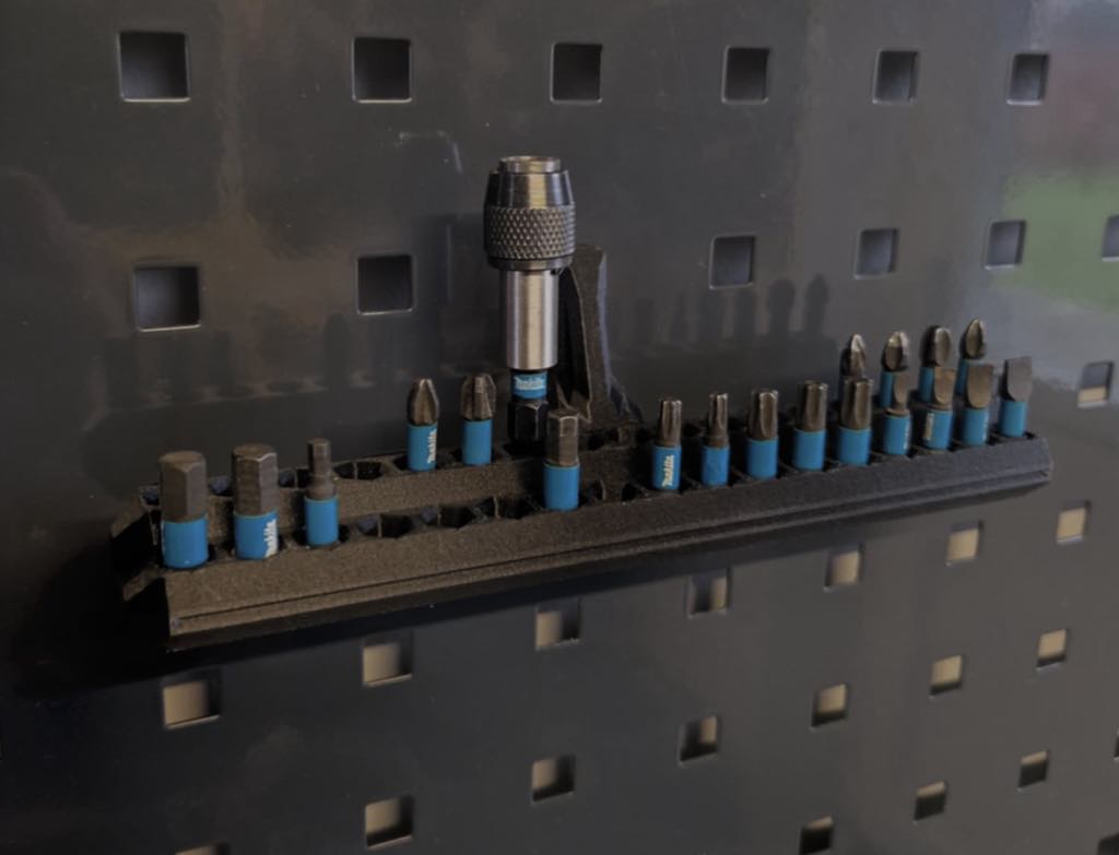 Holder til bits (6 mm værktøjstavle)