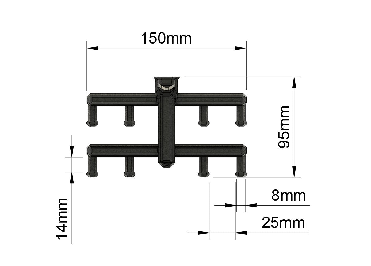 Diverse håndværktøjs holder (9 mm værktøjstavle)