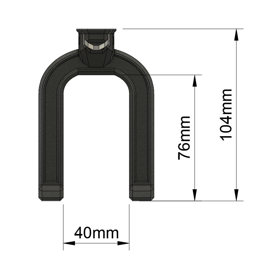 Holder til elværktøj – passer til greb op til 40 mm (9 mm værktøjstavle)