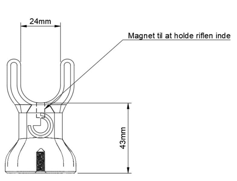 Simple holder for hunting rifles