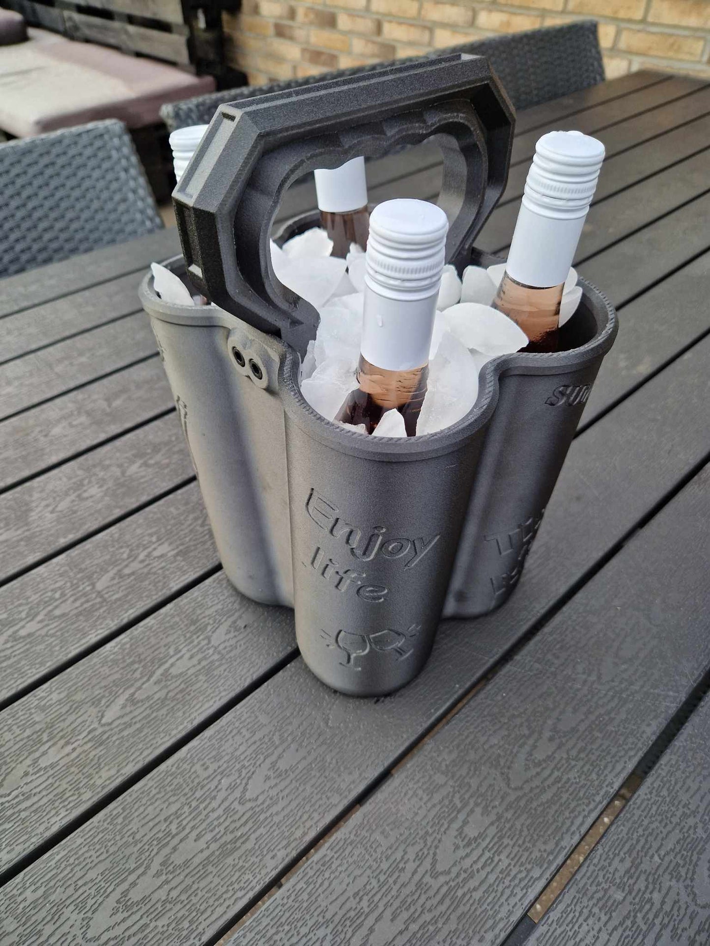 Vin holder til 4 flasker