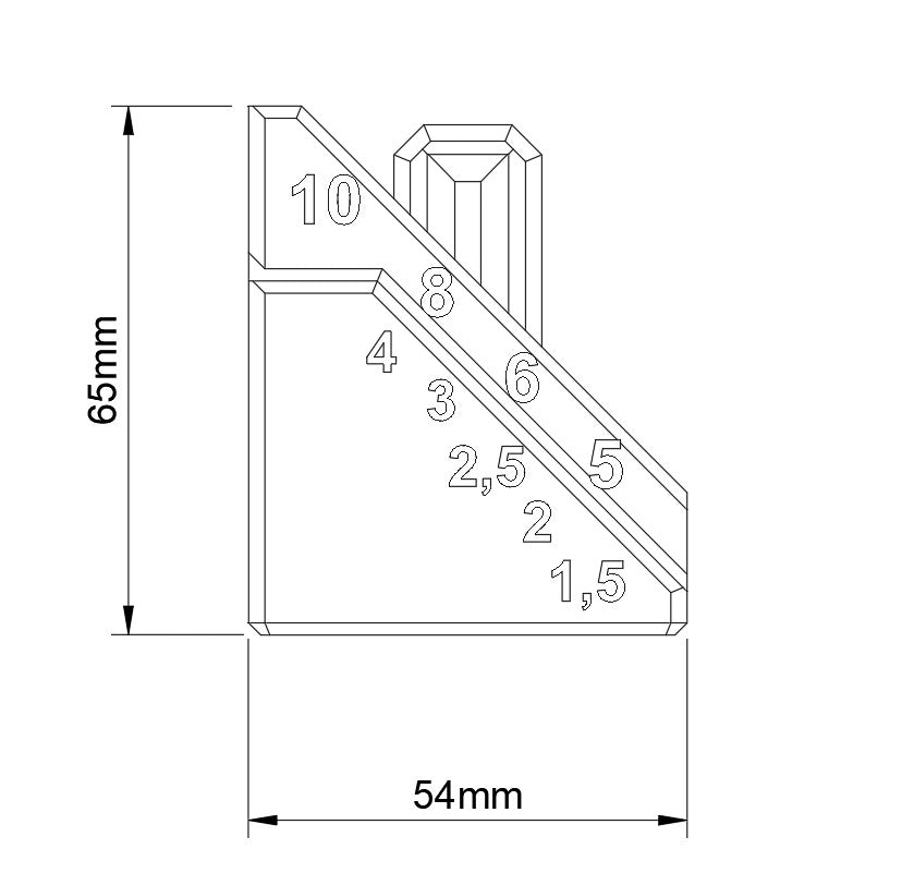 Holder til unbrakonøgler – 1,5 til 10 mm (9 mm værktøjstavle)