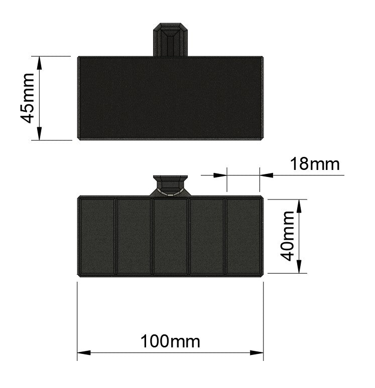 Holder til tommestokke (6 mm værktøjstavle)