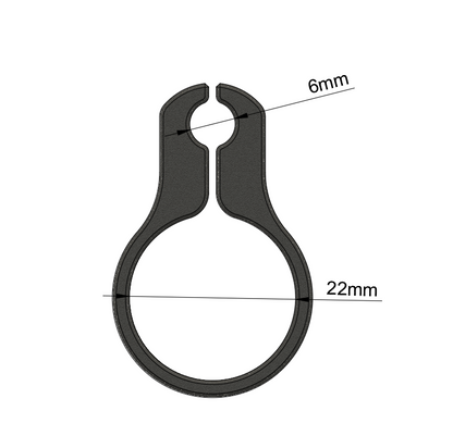 Kabelstyring til knallert - Ø22mm styr