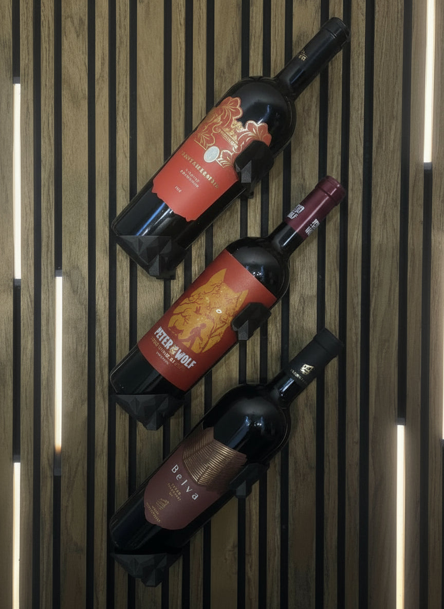 Holder til vinflasker - 3 sæt