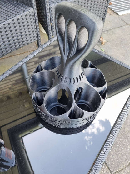 Holder til 6 stk 0.5 liters glas flasker