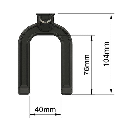 Holder til elværktøj – passer til greb op til 40 mm (9 mm værktøjstavle)