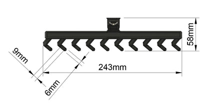 Fastnøgler (9 mm værktøjstavle)
