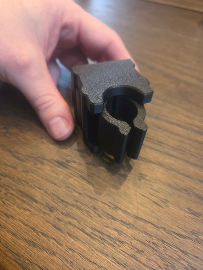 Riffelrørsholder til våbenskab - Universal med fjedertop