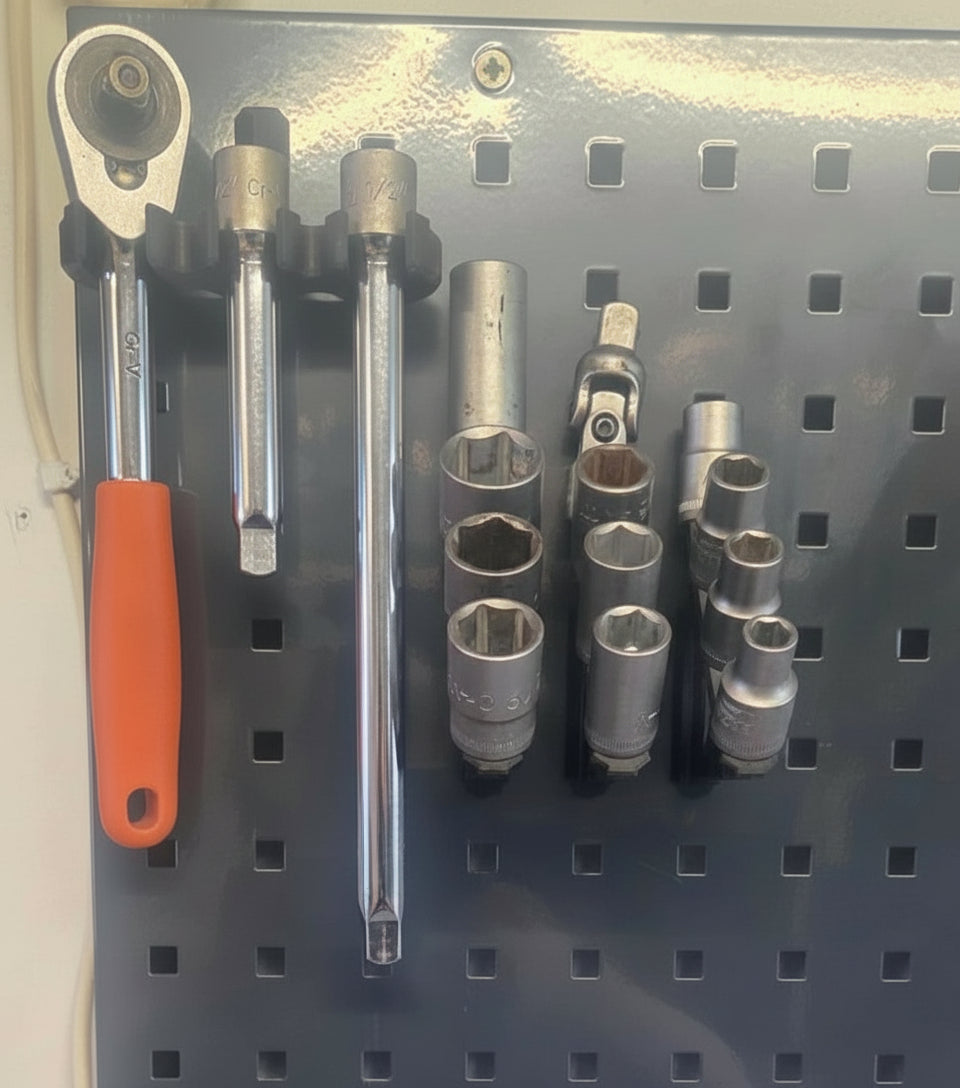 1/2" KOMPLET SÆT- med 12 toppe samt skralde