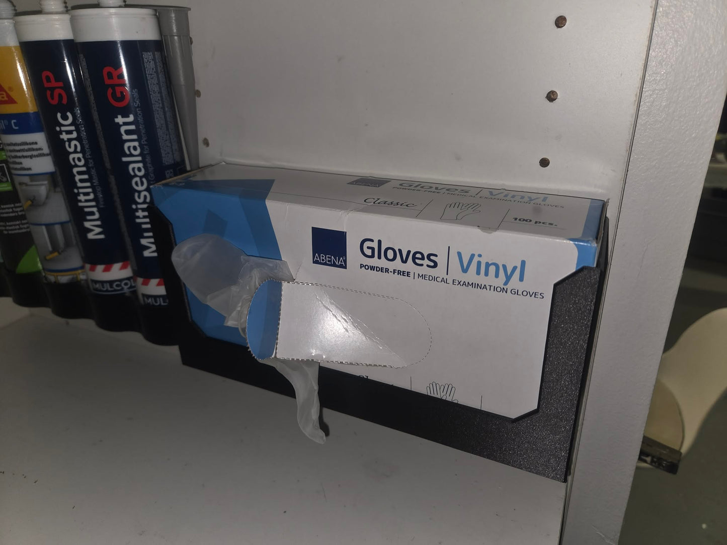 Halter für Einweghandschuhe aus Vinyl