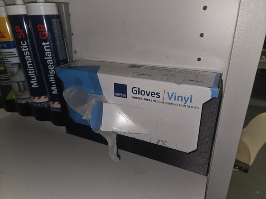 Vinyl engangs handske holder