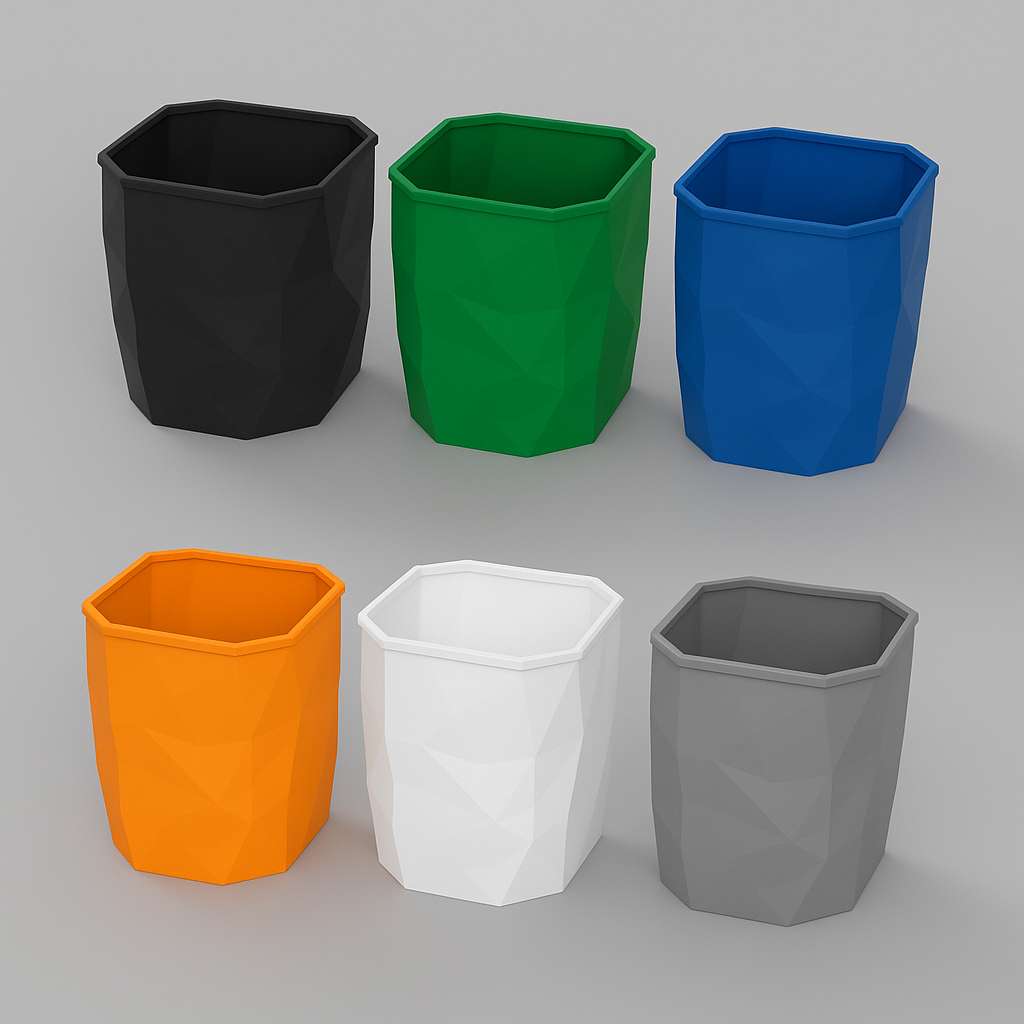 Mønstret krukkesæt - sæt af 3 stk