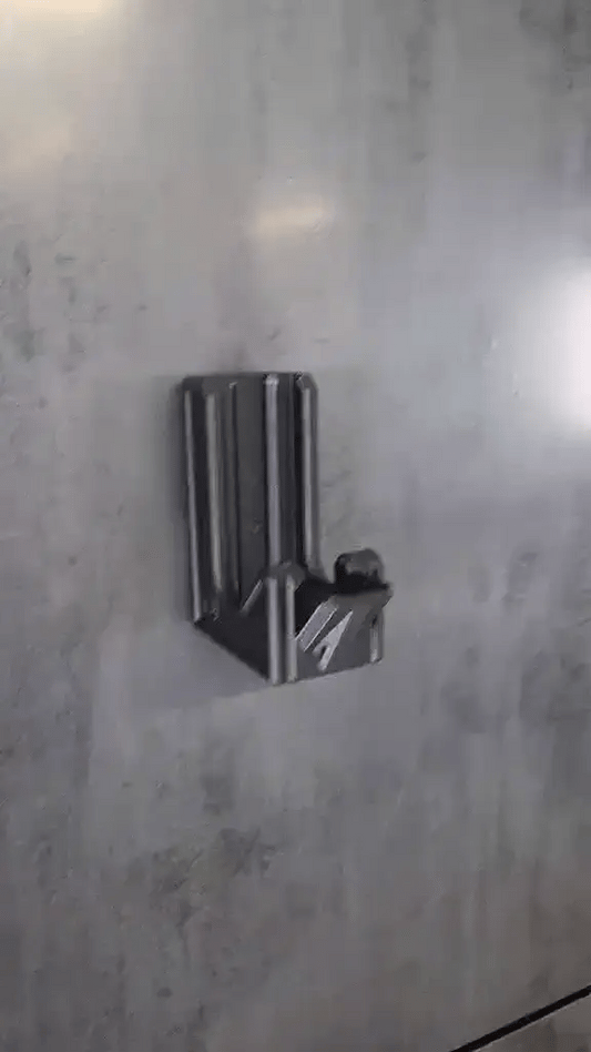 Magnetic holder for gun